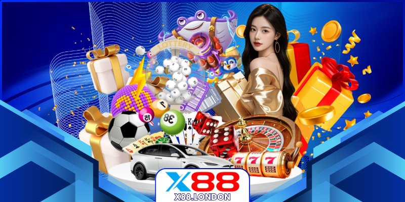 Game bài X88 sinh động nhiều phòng cược
