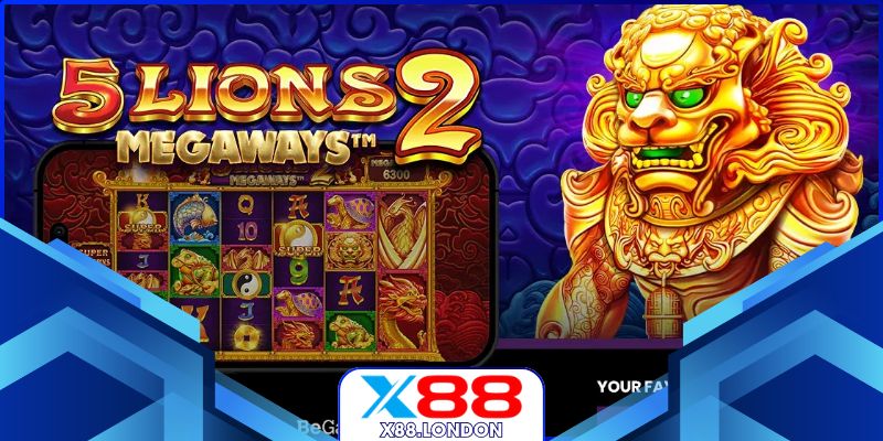 5 Lions Megaways – Trải Nghiệm Săn Thưởng Đỉnh Cao Với X88 Sư tử vàng quyền uy của 5 Lions Megaways
